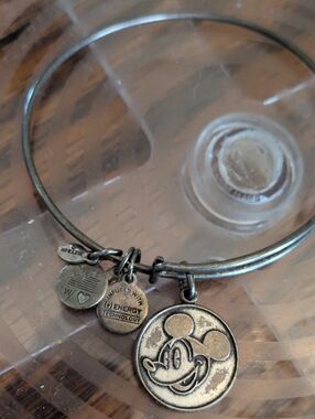 Alex and Ani Silver Mickey Mouse Charm Bracelet
